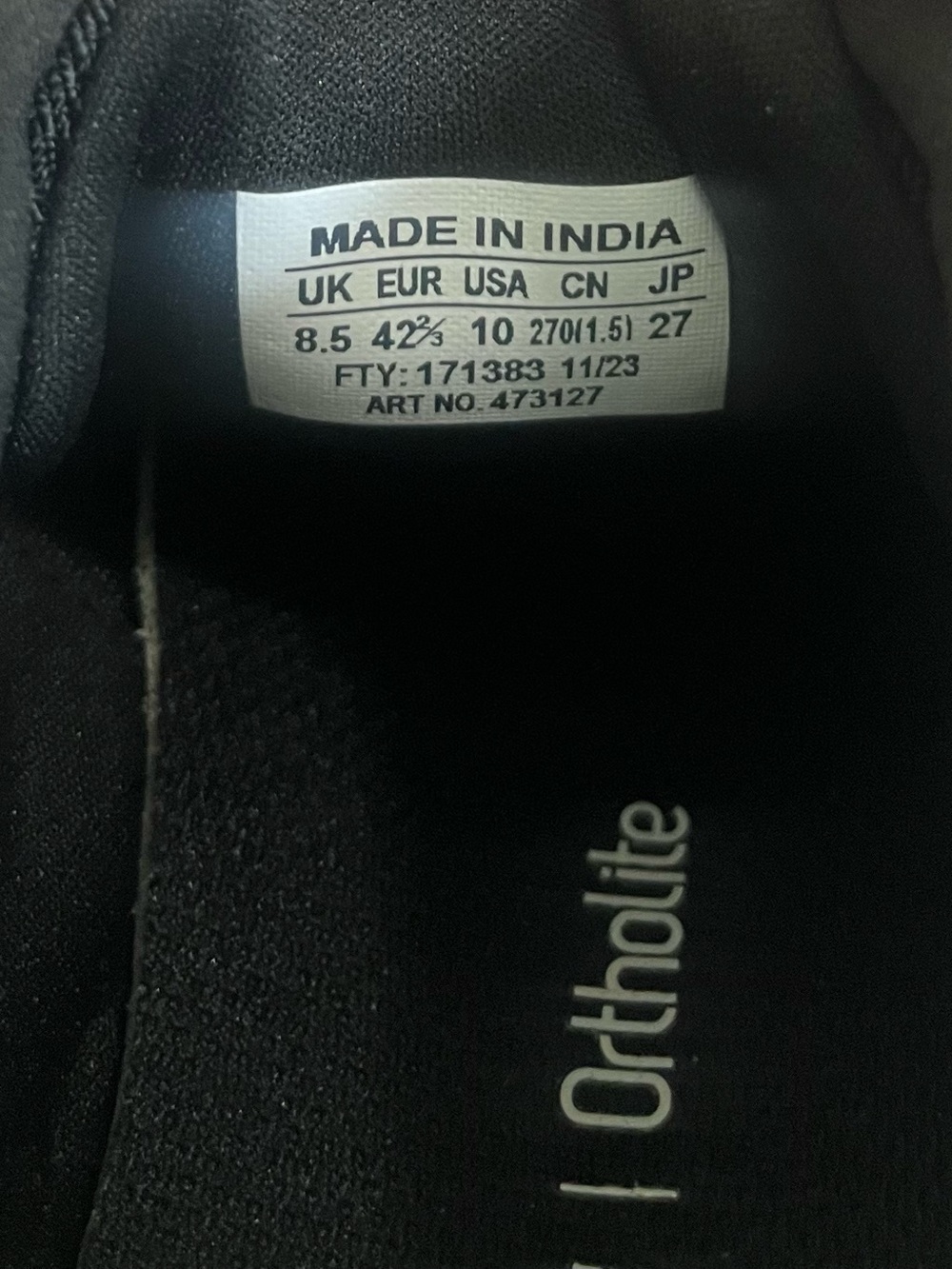 Salomon Men's Black Athletic Trail Shoes - Picture 8 of 8